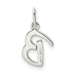 Sterling Silver Letter B Initial Charm - 3