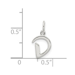 Sterling Silver Letter D Initial Charm
