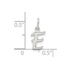 Sterling Silver Letter E Initial Charm - 2