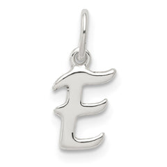 Sterling Silver Letter E Initial Charm - 2