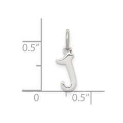Sterling Silver Letter J Initial Charm - 3