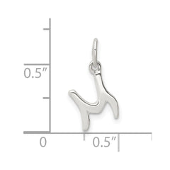 Sterling Silver Letter M Initial Charm - 3