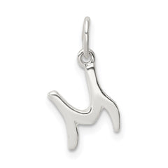 Sterling Silver Letter M Initial Charm - 3