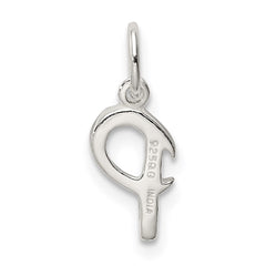 Sterling Silver Letter P Initial Charm - 3