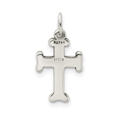 Sterling Silver Antiqued Cross Charm - 3