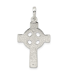 Sterling Silver Polished Cross Pendant - 20