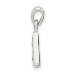 Sterling Silver CZ Letter A Initial Pendant