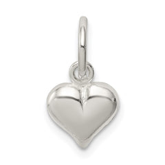 Sterling Silver Puff Heart Charm