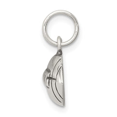 Sterling Silver Antiqued Football Charm - 2