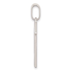 Sterling Silver Polished Cross Pendant - 19
