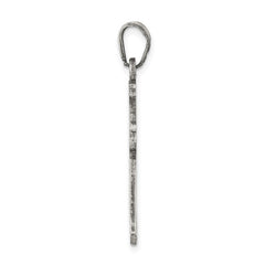 Sterling Silver Antiqued Cross Pendant - 21