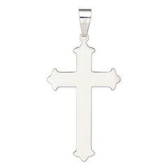 Sterling Silver Polished Cross Pendant - 26