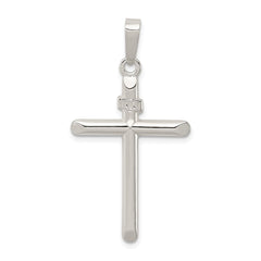 Sterling Silver Polished INRI Cross Pendant - 2