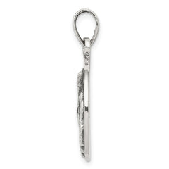 Sterling Silver Polished Antique Finish Sagittarius Horoscope Zodiac Pendan