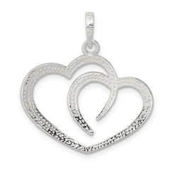 Sterling Silver Polished Heart Pendant - 3