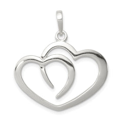 Sterling Silver Polished Heart Pendant - 3