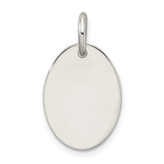 Sterling Silver Polished Enamel Faith Pendant