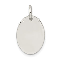 Sterling Silver Polished Enamel Hope Pendant
