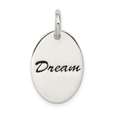 Sterling Silver Polished Enamel Dream Pendant