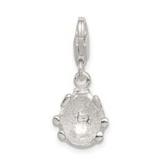 Sterling Silver Enameled Lady Bug Charm - 2