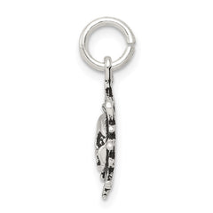 Sterling Silver Antiqued Sun Charm - 2