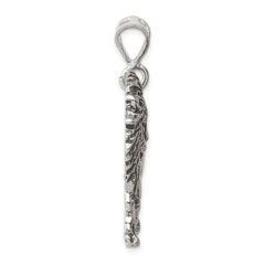 Sterling Silver Antiqued Lion Charm - 3