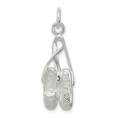 Sterling Silver Ballet Slippers Charm - 2