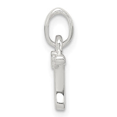 Sterling Silver Letter T with Enamel Pendant