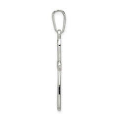Sterling Silver Polished Latin Cross Pendant
