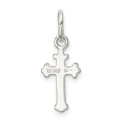 Sterling Silver Polished Cross Charm - 7
