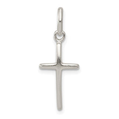 Sterling Silver Polished Cross Charm - 2