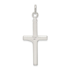 Sterling Silver Polished Crucifix Cross Pendant - 2