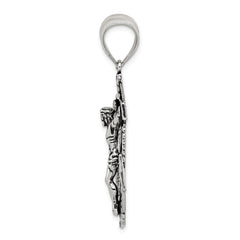 Sterling Silver Antiqued Crucifix Pendant - 3