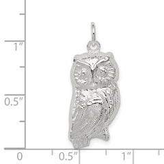 Sterling Silver Owl Charm - 2