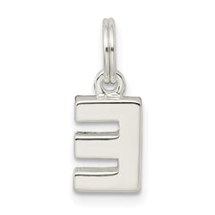 Sterling Silver Letter E Initial Charm - 3