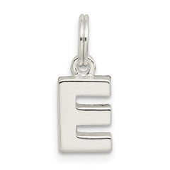 Sterling Silver Letter E Initial Charm - 3
