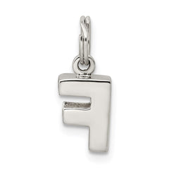 Sterling Silver Letter F Initial Charm - 2
