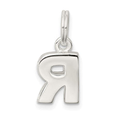 Sterling Silver Letter R Initial Charm - 3