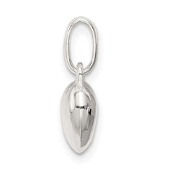 Sterling Silver Polished Puff Heart Charm - 3