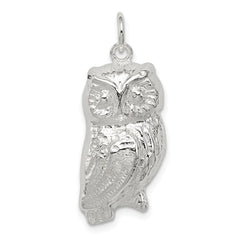 Sterling Silver Owl Charm - 2