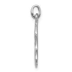 Sterling Silver Rhodium-plated Polished Celtic Symbol Pendant - 2