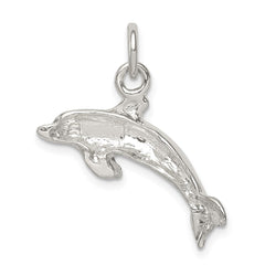 Sterling Silver Polished Dolphin Pendant - 2