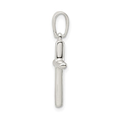Sterling Silver Polished Cross Pendant - 9