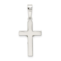 Sterling Silver Polished Crucifix Pendant - 5