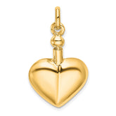 Sterling Silver Gold-Tone Polished Screw Top Ash Holder Pendant