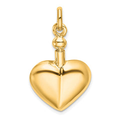 Sterling Silver Gold-Tone Polished Screw Top Ash Holder Pendant