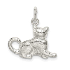 Sterling Silver Cat Charm - 4