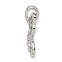 Sterling Silver Diamond-cut Butterfly Pendant - 2