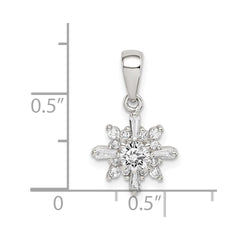 Sterling Silver Fancy CZ Pendant
