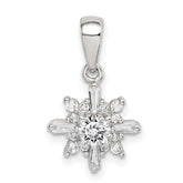 Sterling Silver Fancy CZ Pendant